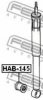 FEBEST HAB-145 Bush, shock absorber